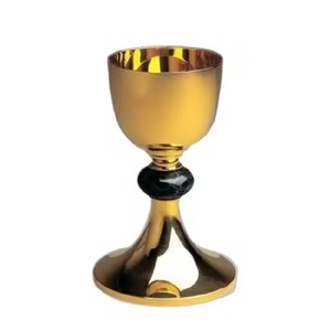 ถ้วยศักดิ์สิทธิ์ทองเหลืองทำมือสำหรับพิธีศีลมหาสนิท อุปกรณ์สำหรับการนมัสการของคริสเตียน - Product Image 1