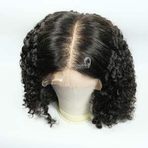 100% cheveux humains vietnamiens Remy/vierge complets pour perruque frontale en dentelle personnalisée 13*4 couleurs de vague naturelle dentelle transparente - Product Image 2