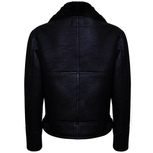 Customized Real Sheepskin Shearling Fur <b>Jacket</b>/2022 Black Sheepskin <b>Winter</b> <b>Jacket</b> Brown/Top Sheepskin Fur <b>Jacket</b> for <b>Men</b> - Product Image 4