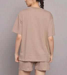 Ensemble de survêtement formel 2 pièces en dentelle unie pour femme, personnalisé, avec sweat-shirts et shorts 100 % coton – Vente en gros - Product Image 6