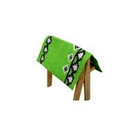 Tapis de selle en coton noir avec rembourrage