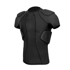 Camiseta de Compresión Protectora para Fútbol, con Protección Acolchada en el Pecho y Costillas, Capa Base para Entrenamiento de Alto Rendimiento, Jersey Acolchado para Portero - Product Image 4