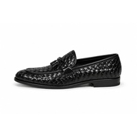 LEATHER STUDIO Herren-Slipper Premium-Qualität Handgefertigt Echtes Leder Slip-On Rutschfest Atmungsaktiv Maßgefertigt Kuhleder Spitze Zehe Alle Größen