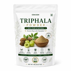 Poudre de fruits Triphala 100 % pure et naturelle OEM, qualité alimentaire supérieure, pour soutenir le côlon et la digestion, en provenance d'Inde. - Product Image 1
