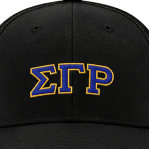 หมวกแก๊ปทรงทรัคเกอร์สำหรับผู้หญิง Custom Sigma Gamma Rho ปักลายสมาคมนักศึกษากรีก หมวกเบสบอลตาข่ายปรับขนาดได้ สวมใส่สบาย - Product Image 6