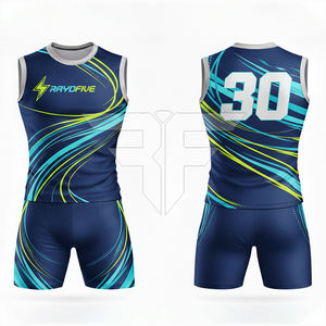 Uniforme Deportivo de Alta Calidad, Ligero, Transpirable, Antibacterial, 100% Poliéster, para Atletismo, con Logotipo Personalizado, de Secado Rápido - Product Image 1