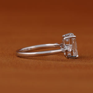 Anillos de Diamantes Cultivados en Laboratorio con Corte Esmeralda, Certificados por IGI, de Oro Sólido de 14k, Ajustables y Personalizados para Mujer, 2026 - Product Image 5