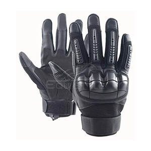 ถุงมือยุทธวิธีสีดำขนาดใหญ่พิเศษ ป้องกันข้อนิ้วอย่างดี ป้องกันแรงกระแทกทั้งนิ้ว ถุงมือสำหรับงานหนัก ถุงมือสำหรับล่าสัตว์และรักษาความปลอดภัย - Product Image 1