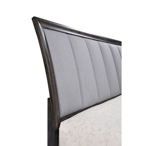 Letto matrimoniale king size ultra morbido con contenitore, testiera imbottita e due cassetti alla pediera in legno massello - 1 pz. Letto imbottito - Product Image 3