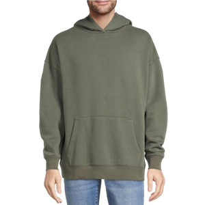 Men's Fleece Polyester/Cotton Casual Regular Fit Front Customized Logo Printing Pullover <b>Hoodie</b> Breathable Quick Dry Winter - Product Image 2