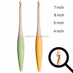 Crochet ergonomique en bois personnalisé au prix du fabricant, outils de tricotage, prise confortable pour les artisans professionnels et amateurs - Product Image 1