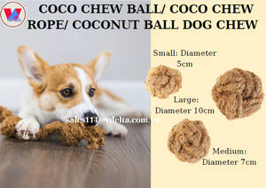 Boules en fibre de coco naturelle écologiques pour chats - Jouets à mâcher durables pour animaux de compagnie fabriqués au Vietnam - Product Image 3