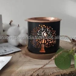 Quemador de Incienso de Cobre Hecho a Mano, Diseño Árbol de la Vida, Decoración para Otoño, Verano y Primavera, Uso en Altar, Rituales, Caja Aromática - Product Image 2