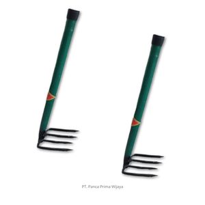 Rastrillo de Jardín Mini con 4 Púas de 8mm de Longitud, Cabeza de Acero Fundido Endurecido, Mango de Tubo de Acero |   Uso intensivo para agricultura y jardinería - Product Image 3