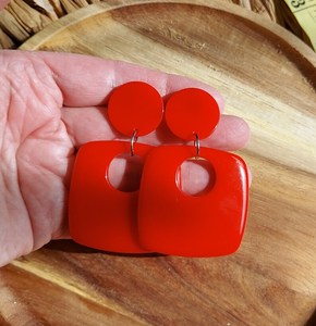 Wholesale Fashion <b>Resin</b> Epoxy Hoop Earrings Handmade Real Ear jewelry Women's Birthday Gift Earrings Bh <b>Crafts</b> India <b>Resin</b> Craft - Product Image 3