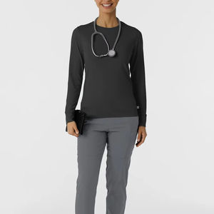 Hauts médicaux personnalisables pour femmes, uniformes sur mesure, chemises d'hôpital à manches longues, sous-vêtements d'infirmières, vente en gros - Product Image 2