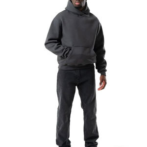 Sweat-shirt d'hiver pour homme en coton mélangé de haute qualité, chaud, coupe oversize, avec impression de logo personnalisé et broderie, vente en gros - Product Image 5