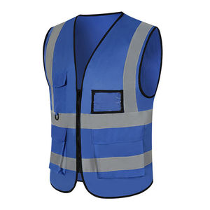 Gilet réfléchissant haute visibilité pour hommes et femmes, classe 1 ANSI, classe 2 EN ISO 20471, respirant, avec éclairage LED, imperméable, vêtements de sécurité routière - Product Image 4
