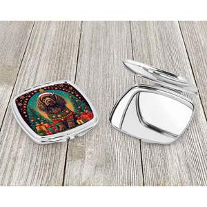 Boykin Spaniel Christmas Compact Travel <b>Makeup</b> <b>Mirror</b> Portable Folding Handheld Design Christmas Gift <b>for</b> Women and Girls - Product Image 3