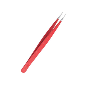 Factory Prices <b>Precision</b> Stainless Steel Eyelash Tweezers Red Smooth Tip Professional Makeup <b>Tool</b> with Different Styles - Product Image 3