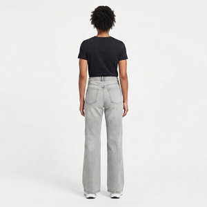 Pantalones Vaqueros Acampanados de Mezclilla Lavada para Mujer, Cintura Media, Estilo Casual Americano, Pantalones de Mezclilla para Dama, Moda Urbana - Product Image 2