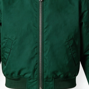 Custom Greek Letter Leather Jacket Embroidered Green <b>Quilted</b> Unisex Winter Coat Wholesale OEM Manufacturer Distributors Reliable - Product Image 2