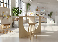 Table basse moderne pour salon, en bois d'hévéa, meubles durables pour la maison, vente en gros