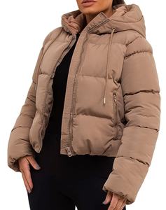 Blouson matelassé unisexe pour temps froid avec col montant et capuche, personnalisation complète sur la tendance 2026 - Product Image 4