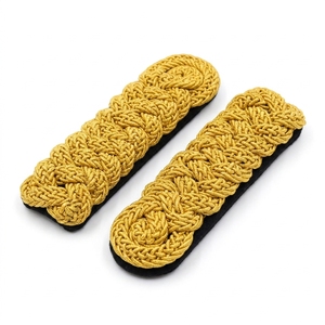 Fabricante ODM, Pares de Epaulettes de Hombro con Cordón Dorado para Uniforme Ceremonial, Bordados Premium para Oficiales - Product Image 6