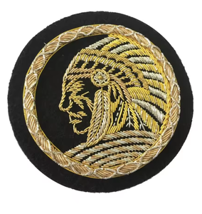 Tela de fieltro no tejida con bordado de hilo de alambre hecho a mano, ecológica, personalizable en tamaño y forma, insignia, ancla, corona, escudo, estilo de lujo - Product Image 4