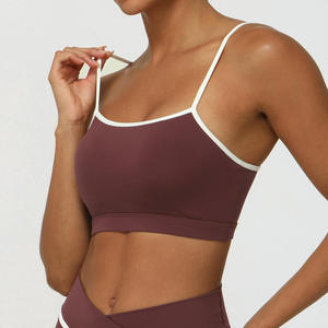 Soutien-gorge Cami Personnalisé pour Femme en Tissu Doux Uni, Bretelles Fines, Confortable pour Usage Quotidien, Tissu Extensible, Fabricant OEM ODM en Gros - Product Image 4