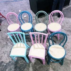 Sillas Infantiles de Ratán Hechas a Mano al por Mayor para Alquiler de Eventos, Ceremonias de Boda, Fiestas de Cumpleaños, Muebles Infantiles Estilo Boho, Fábrica OEM - Product Image 3