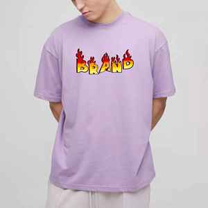 2026 High Quality Men's T-Shirts Custom Digital Printing Logo Loose Fit Solid Color Breathable <b>Hip</b> Hop Eco-Friendly 100% Cotton - Product Image 1