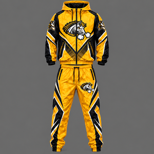 Conjunto Deportivo Casual para Hombre 2026, Tejido de Poliéster con Memoria, Logotipo Personalizado, Dos Piezas, Chaqueta Cortavientos y Pantalones, Temporada Otoño - Product Image 5