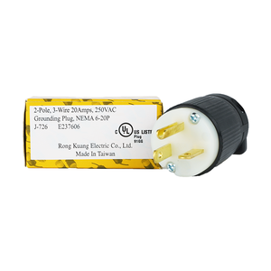 ปลั๊กไฟฟ้า J-726 ทนทาน มาตรฐาน NEMA 6-20P สำหรับเปลี่ยนสายไฟ ขายดี - Product Image 6