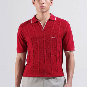 Chemises polo pour hommes, couleur unie, col rabattu personnalisé, entièrement respirantes et à séchage rapide - Product Image 1