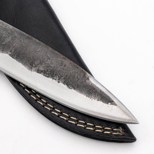 Cuchillos vikingos de hoja de acero al carbono forjados a mano de Venta caliente Medieval con mango de cuero y Funda de cuero - Product Image 4