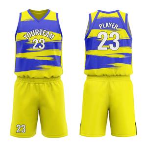 Uniformes de basket-ball personnalisés de haute qualité avec logo imprimé, uniformes de basket-ball pour hommes, vente en gros d'uniformes de basket-ball, uniformes de basket-ball OEM personnalisés - Product Image 6