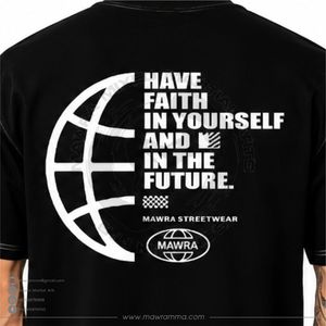 T-shirt oversize streetwear pour homme avec logo imprimé personnalisé, en coton, manches courtes, décontracté, noir, pour l'été - Product Image 6