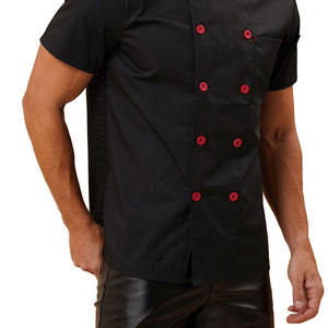เสื้อเชฟคุณภาพสูงสำหรับผู้ชายจาก Kivotech ขายส่ง เสื้อเชฟติดกระดุม ชุดยูนิฟอร์มสำหรับเชฟร้านอาหาร - Product Image 2