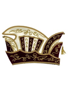 Gorro de Carnaval Tradicional de Alta Calidad con Adorno Dorado y Borla Bordada, Sombrero de Disfraz para Festivales - Product Image 5