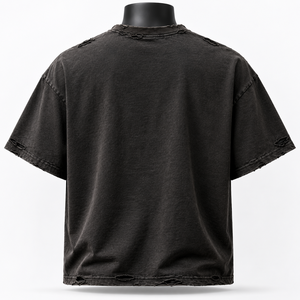 Camiseta Extra Grande Personalizada para Hombre, Estilo Vintage, Lavado Ácido, Algodón, Ropa Casual Urbana - Product Image 2