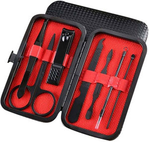 Kit Profesional de Manicura y Pedicura, Set de Cuidado de Uñas, Herramientas de Acero Inoxidable con Estuche de Viaje de Cuero Puro - Product Image 4