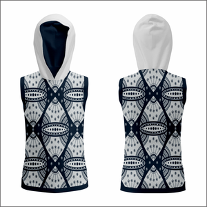 Sweat à capuche d'échauffement léger sans manches pour l'été, vêtements d'entraînement personnalisés pour les équipes et clubs de baseball, 100% polyester - Product Image 4