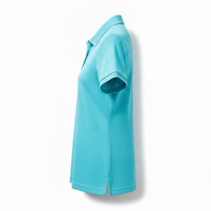 <b>Women</b> <b>for</b> Shirt Custom Short Sleeve <b>Turquoise</b> Knitted Eco-Friendly Breathable Golf <b>Top</b> Summer Casual Slim Fit Workwear - Product Image 3