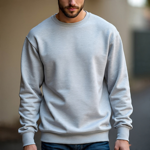 Sweat-shirts amples pour hommes en tissu épais 400 GSM, effet délavé vintage, personnalisables - Product Image 4