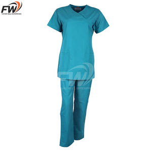 Tenue d'infirmière professionnelle en coton tissé et polyester, multicolores, pour l'été, unisexe, motifs médicaux, usage hospitalier - Product Image 5