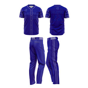 Conjunto Deportivo Unisex de Diseño Personalizado, Uniformes de Béisbol y Sóftbol con Logotipo Personalizado para Hombre, Uniforme de Béisbol 100% Poliéster para Hombre - Product Image 1