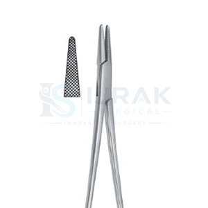 Pinza de seguridad Castroviejo de acero inoxidable Ijrak Surgical IS-10098, pinza quirúrgica manual con dientes curvos y rectos - Product Image 4