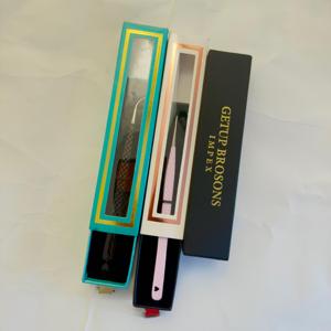 แหนบปลายเรียว/ปลายตรง ทรงเพรียวบาง ยาว สีดำชมพู ป้องกันแม่เหล็ก ปลายเรียบ ทำจากสแตนเลสสตีลไฟเบอร์ ยี่ห้อ GETUP BROSONS IMPEX รับผลิตตามสั่ง ขายส่ง - Product Image 2